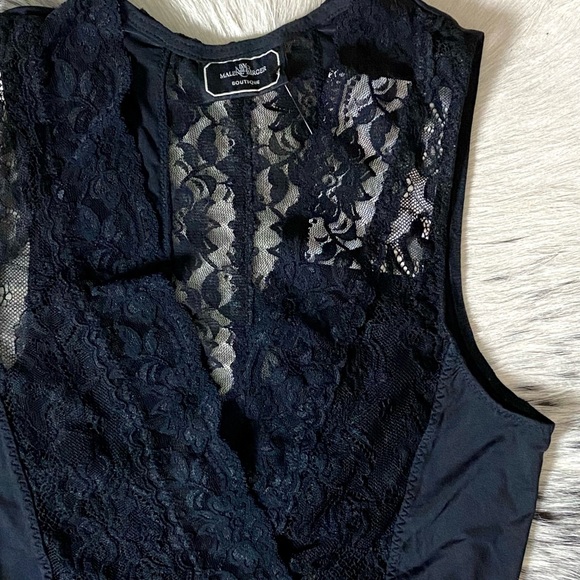 BY MALENE BIRGER “RAWAL” LACE BODYSUIT, SZ SMALL BLACK - Picture 4 of 9